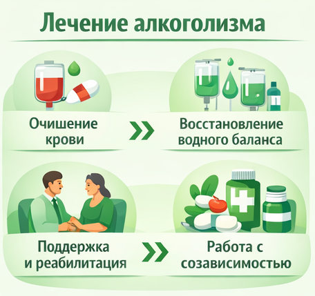 лечение алкоголизма в Находке этапы